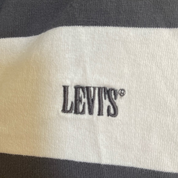 Levi’s Stripped Polo Long Sleeve - Picture 2 of 3